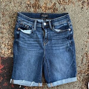 Judy Blue Rolled Cuff Denim Shorts